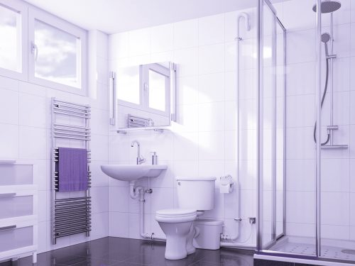 Kleine opvoerinstallatie met extra sterke snij-installatie